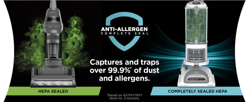 Shark | Upright Vacuum Cleaner | Navigator Lift-Away | Swivel Steering | HEPA Filter | Vacuum for Pet Hair | Crevice Tool & Dusting Brush Included | For Carpets & Hard Floors | White/Silver | NV356E