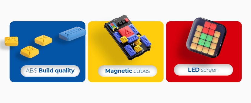 GiiKER Super Slide Puzzle Games, Original 500+ Challenges Brain Teaser Puzzle, Toys for Kids Teens, Travel Games Birthday Gifts Stocking Stuffers for Boys Girls, Activities for Road Trips