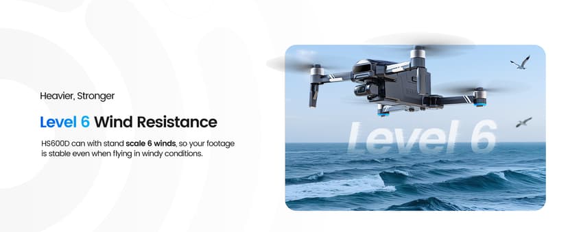 Holy Stone Sentinel HS600D 3-Axis Gimbal Drone with Camera for Adults, Professional 8K Photo, Level-6 Wind Resistance, 6KM Transmission, 80-Min Flight, Smart Track, Auto Return & Beginner Mode