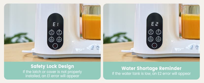 BPA-Free Elevated Steam Basket, Healthy Homemade Baby Food Purees, Starting Solids & BLW, Baby Feeding Essentials, 6+ Months Grownsy Baby Food Maker, Steamer & Blender Baby Food Processor, White B0DGL879NT