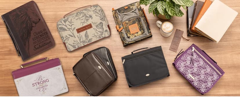 Christian Art Gifts Set of Four Rustic Stoneware Coffee/Tea Mugs w/Bible Verses Sage Green, Ivory, Paprika Red, Pumpkin Orange Inspirational Coffee/Tea Cup for Men and Women