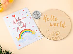 Newborn Baby Girl Gift, 9 Pcs Baby Gifts for Girls Newborn Essentials, New Baby Girl Gift Basket Baby Shower Gender Reveal Gifts, New Mom Gift Swaddle Blanket Bunny Rattle Gift Set