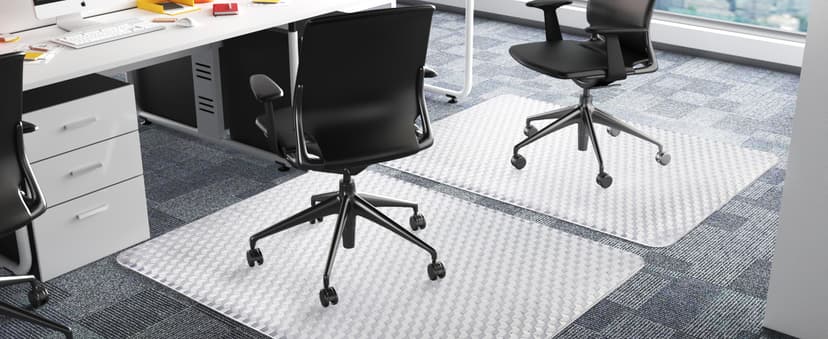 Office Chair Mat for Carpeted Floors, 48" x 30" Desk Chair Mat for Rolling Chairs on Low Pile Carpets, Easy Glide Floor Mat for Home, Gaming
