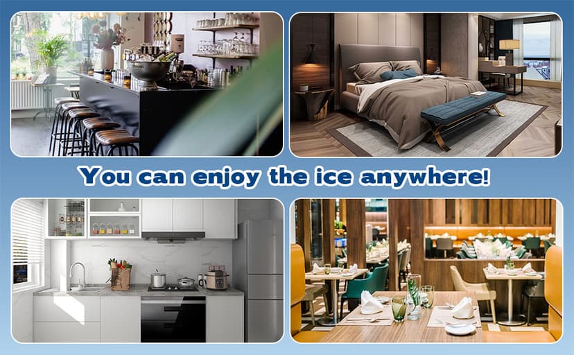 Commercial Ice Maker, 100lbs/24H with 20Lbs Storage, 36 Cubes in 11Mins, Stainless Steel Freestanding & Under Counter Large Ice Machine with LCD Display, Self-Cleaning for Home Bar Restaurant
