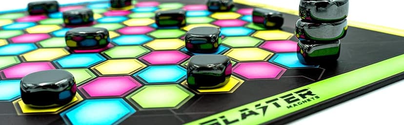 Board Game – an Incredible Magnet Game That Will Catch You! Magnetic Chess with 32 Magnetic Stones, Colorful Board, 18 Wild Cards, 2 to 8 Players. Parties, Strategy.