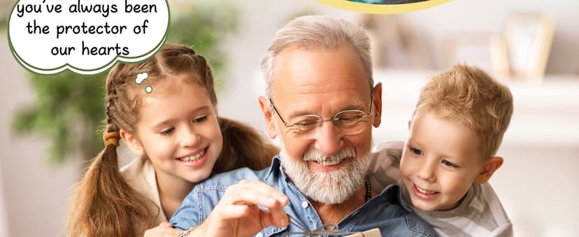 OCCdesign Mini Christmas Birthday Gifts for Grandpa from Granddaughter Grandson I Love You Grandpa Best Ever Papa Gifts Handmade Crochet Cute Small Dinosaur for Grandfather Grandparents Day