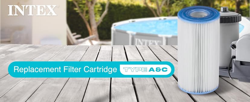 (Pack of 6) Intex 29000E/59900E Easy Set Pool Replacement Type A or C Filter Cartridge