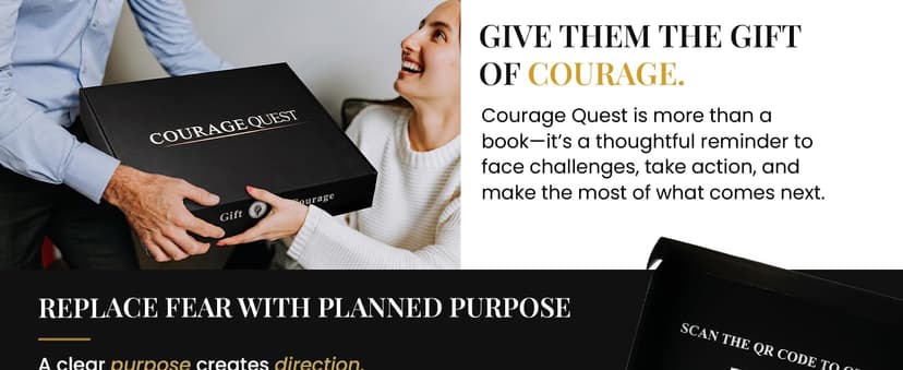 Book + Author's Note + Envelope. Gift for Late Teens & Young Adults: Graduation, Birthdays, College, Internships & First Jobs COURAGEQUEST Gift for Late Teens & Young Adults, Confidence and Purpose B0GYRL14C9