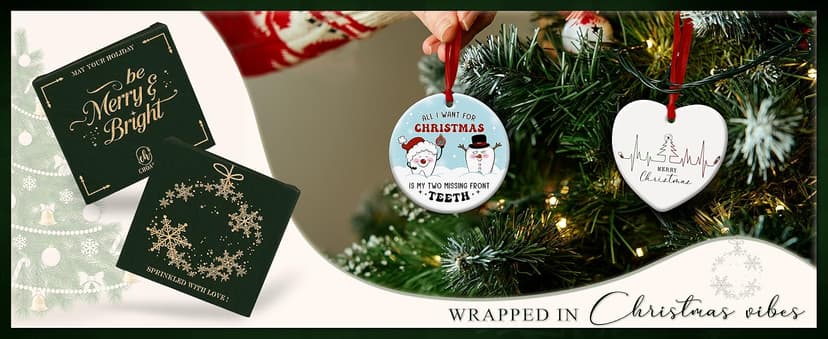 Neighbor Christmas Ornament 2025 - Thoughtful for Neighbors, Meaningful Keepsake Tree Decoration, Thank You Xmas Ornament, Unique Neighbor Gift Idea for Home Décor