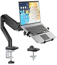 WALI Dual Monitor Stand for 13-32 inch Computer Screens, Dual Monitor Arms for 2 Monitors Holds up to 22 lbs, Height Adjustable Dual Monitors Mount, VESA 75x75/100x100mm (GSMP002N), Black