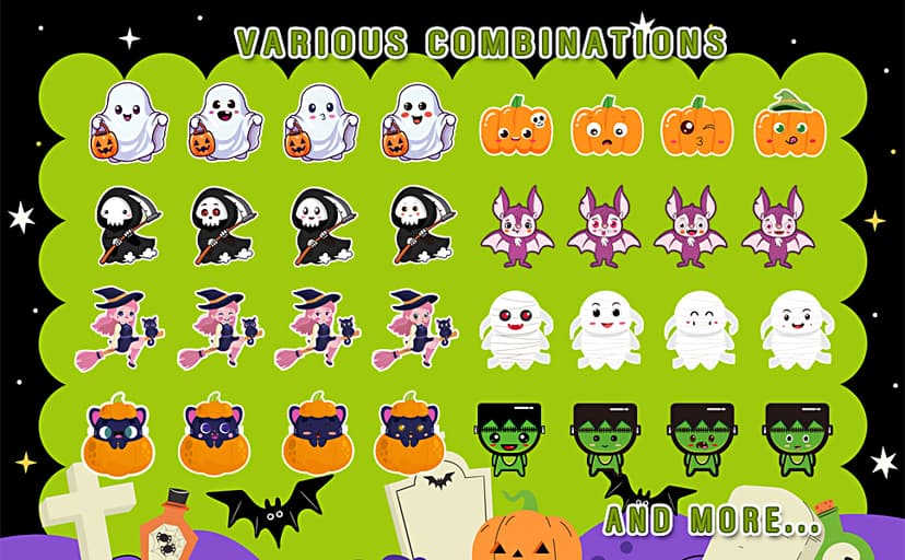 Halloween Party Favors - DIY Crafts Stickers for Kids - Kids Halloween Decorations Gifts Activities Party Supplies(24 Sheets)
