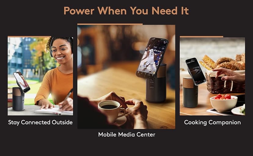 Duracell M100 Portable Charging Hub – 92W Charger for Laptops & Tablets, Wireless Charging for Cell Phones & Earbuds – Light & Compact Power Bank Station w/ USB-C & USB-A Ports, Charging Dock