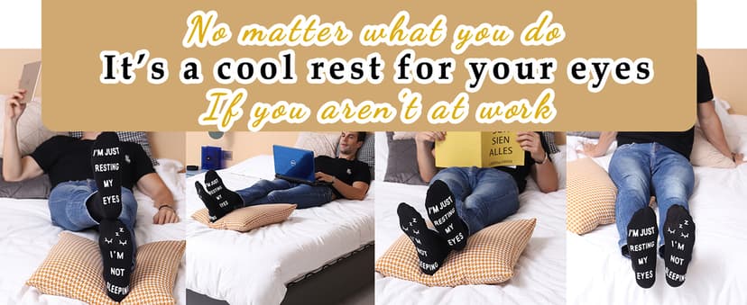 ZXGXLAW Birthday Gifts for Dad,Men Husband Grandpa Women idea Fathers Day Christmas Im Not Sleeping Funny Socks