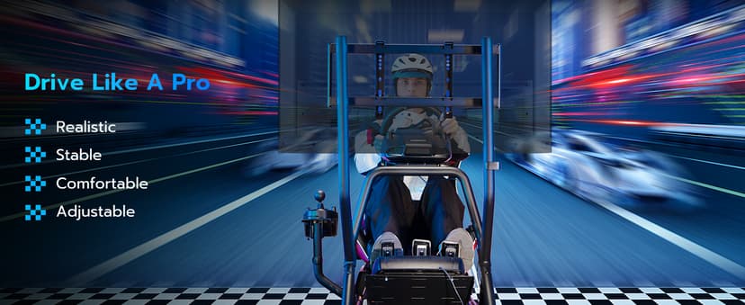ARES WING Racing Simulator Cockpit with Monitor Mount and Seat, Formula and GT Sim Racing Cockpit Compatible with Fanatec, Thrustmaster, Logitech, Moza Racing Games on PS5, PS4, Xbox and PC