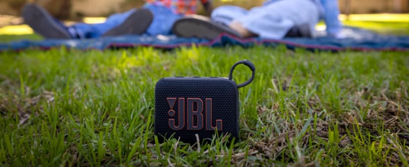 JBL Go 4 - Ultra-Portable, Waterproof and Dustproof Bluetooth Speaker, Big JBL Pro Sound with Punchy bass, 7-Hour Built-in Battery, Made in Part with Recycled Materials (Blue)
