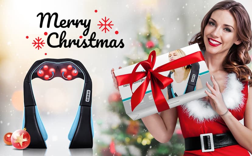 Mo Cuishle Shiatsu Neck and Shoulder Massager with Heat – Deep Kneading Massage for Relaxation – Ideal for Christmas, Mother's Day, Father's Day, Gifts for Men, Women, Mom and Dad