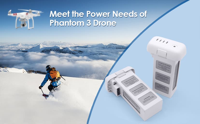 KUWATA Intelligent Flight Battery for DJI Phantom 3 Standard, Phantom 3 Professional, Phantom 3 Advanced, Phantom 3 SE, Phantom 3 4K, 4500mAh, Camera Drone Extended Battery