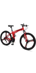 Ktaxon Mountain Bike 24/26/27.5 Inch Men & Women Mountain Bike with 21-Speed Adult Bikes, Double Disc Brake, Suspension Fork and High Carbon Steel Frame