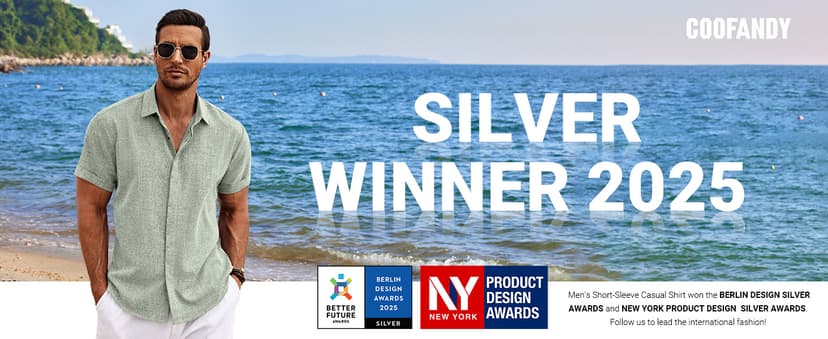 COOFANDY Men's Linen Shirts Short Sleeve Casual Shirts Button Down Shirt for Men Beach Summer Wedding Shirt