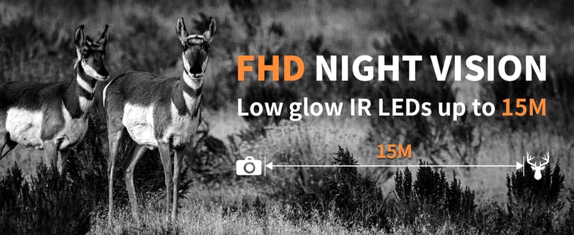 Trail Camera, 60MP Hunting Camera with WiFi, 32GB TF Card, Night Vision, Motion Activated, IP66 Waterproof, 120°Wide-Angle for Deer Scouting or Home Security, APP Control, H.264 MP4 Video