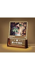 Personalized Besties Friendship Gifts For Women Her, Best Friend Birthday Gifts, Custom LED Acrylic Plaque With Photo Frame Name, Customized Long Distance Christmas Gift For BFF Bestie Sister