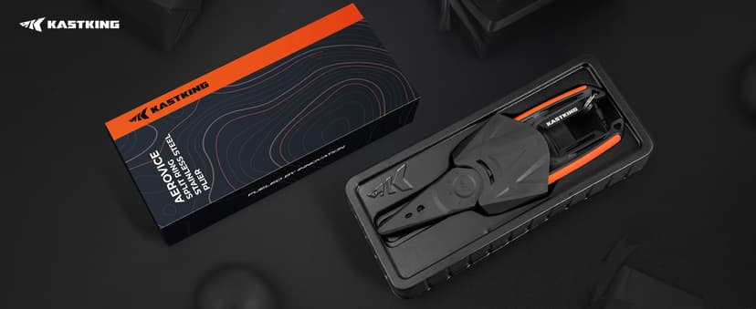 KastKing AeroVice 7.5” Fishing Pliers, 420 Stainless Steel, Uni-Body Construction, Lightweight & Corrosion-Resistant, Multi-Function Jaws, Braid Cutters, Sheath, Lanyard & Carabiner