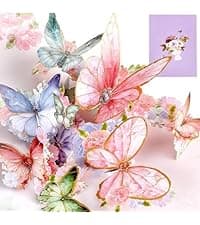 Happy Birthday Gifts Cards for Women, Daughter, Mom, Sister, Friend, Butterflies Greeting Card with Blank Notecard & Envelope Birthday Cards for Women, Butterfly Pop Up Card Box B0FHW31JY5