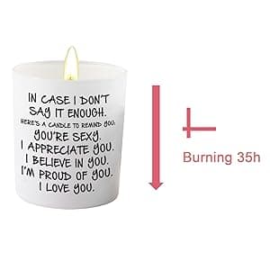 BFJLIFE Candles Gifts for Her Funny Novelty Unique Valentines Mothers Day Anniversary Birthday Christmas Gifts for Girlfriend Wife Stocking Stuffers Lavender Scented Soy Candle