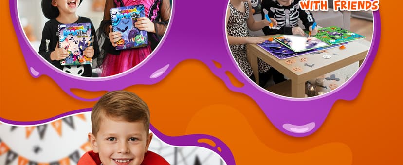 Halloween Boo Basket Stuffers for Toddlers, 4 Pack Halloween Water Coloring Books for Kids, Halloween Activities for Kids, Halloween Crafts for Toddlers, Toddler Travel Essentials, Toddler Gift Toys