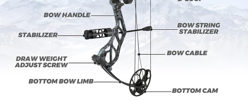 AMEYXGS Archery E8 Compound Bow Set for Adults and Teens RTH Hunting and Target Practice 19”-30” Draw Length,19-70 Lbs Draw Weight,up to IBO 320 fps,Limited Life-time Warranty