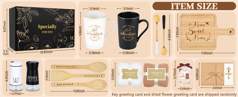 Maustic House Warming Gifts New Home, 14 Pcs New House Gift Basket, Housewarming Present for Homeowners Couples Women, Closing Gifts for Home Buyers B0DSBQYSJW