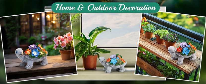 Linkax Birthday Gifts for Women Mom Grandma, Turtle Statue Solar Lights Outdoor Garden Decor for Outside Yard Patio Porch Fall Home, Gardening House Warming Gifts New Home, Grandparents Day Presents