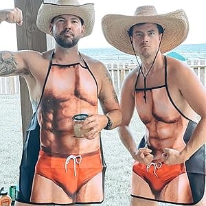 Apron Kitchen Funny Creative Cooking Grilling Baking Party Apron Gift For Men