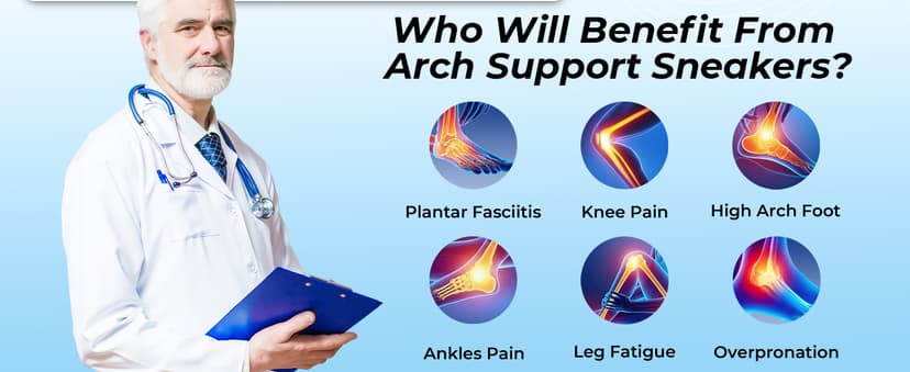 AOV Women Arch Support Walking Shoes Orthotic Sneakers for Plantar Fasciitis Foot and Heel Pain Relief Tennis Shoes