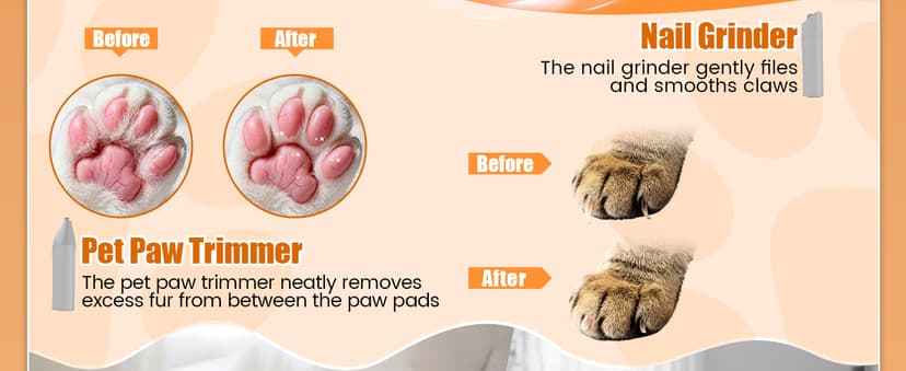 AIRROBO Dog Grooming Vacuum and Kit with Clipper Nail Trimmer Grinder, 12000Pa Pet Vacuum for Shedding Grooming, 2L Large Capacity Dog Hair Vacuum with 8 Pet Grooming Tools, PG100 Plus