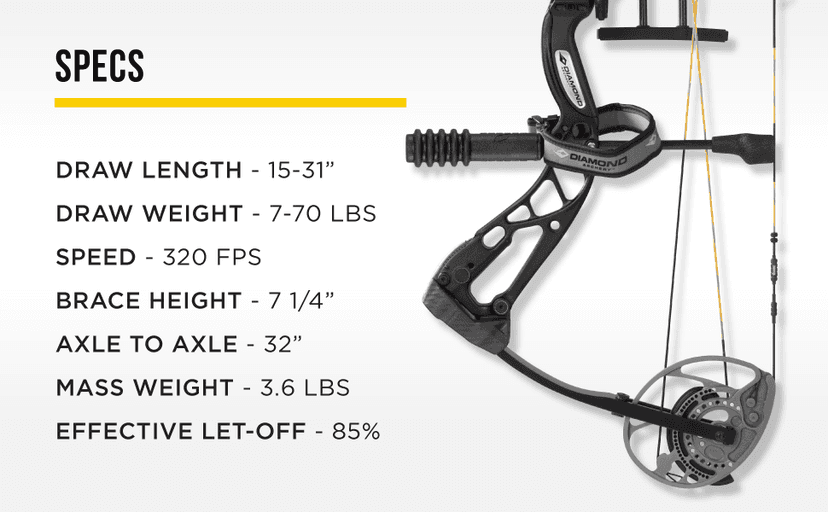 Diamond Archery Edge 320 70lbs Compound Bow