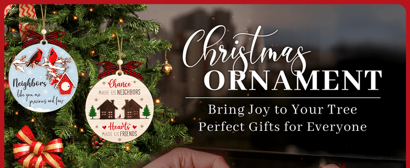 Neighbors Like You are Precious and Few - 2 Layer Good Neighbor Christmas Ornament - Wooden Next Door Neighbors Ornament - Awesome Neighbor for Next Door Friends