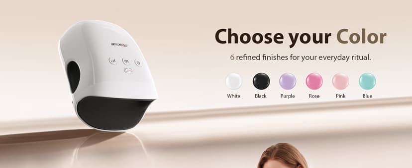 CINCOM Hand Massager - Cordless Hand Massager with Heat and Compression for Arthritis and Carpal Tunnel, Gifts for Women(White)