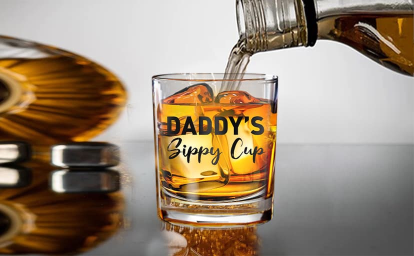 Christmas Birthday Funny Gag Gift Ideas for Expecting Father First New Dad - Bourbon Scotch Presents Christmas Dad Gifts for New Dad Boyfriend Husband Men from Daughter Wife B0CQBXCP93