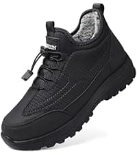 TEMOFON Winter Snow Boots for Women: Waterproof Warm Fur Lined Walking Outdoor Ankle Booties Slip on Snow Shoes Size 5-12