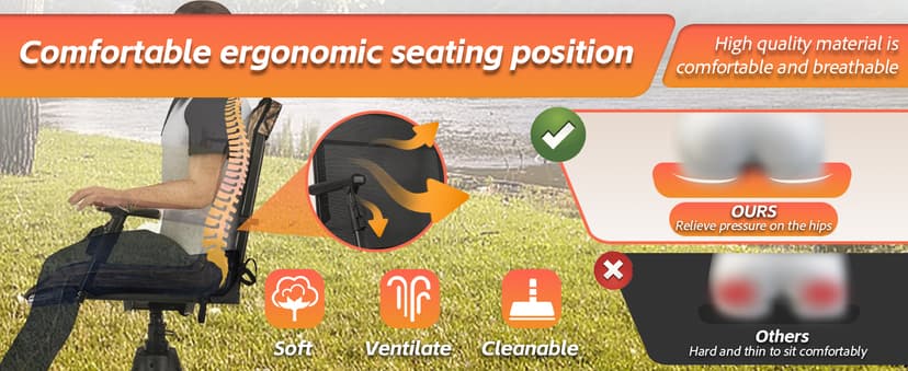 FUNHORUN Hunting Chair with Removable Camouflage Cover, 360 Degree Silent Swivel Hunting Seat with Adjustable 4 Legs Height and Armrests, Tool-Free Foldable Ground Blind Chair, Portable Seat