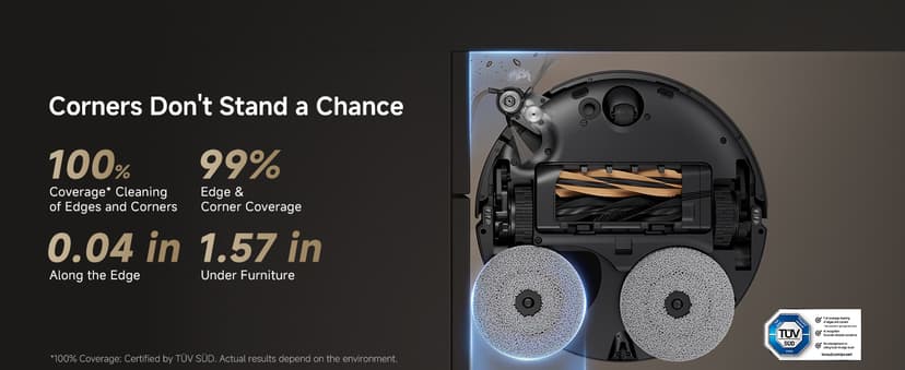 DREAME X50 Ultra Robot Vacuum and Mop with Auto-Empty and Mop Self-Cleaning, 20,000Pa Suction, Obstacle Avoidance and 360° Navigation, Corner to Edge Deep Cleaning, Detangling Brush