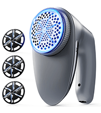 POPCHOSE Fabric Shaver, Lint Remover for Clothes, Battery Operated Lint Shaver with 6-Leaf Blades, Sweater Shavers to Remove Pilling for Clothing, Couch, Furniture, Fuzz, Lint Ball, Pillings
