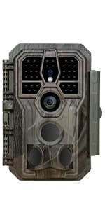 GardePro A3S Trail Camera (Non-Cellular, Non-WiFi), 64MP Photo & 1296P HD Video, 0.1s Trigger, 100ft No-Glow Night Vision, Motion Activated Wildlife Camera