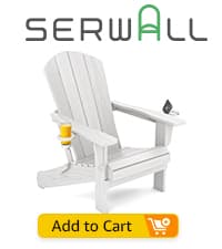 SERWALL Black Outdoor Rocking Chair Set of 2, All Weather Patio Rocking Chair, HDPE Poly Rocking Chair for Adults, Heavy Duty Front Porch Rocker