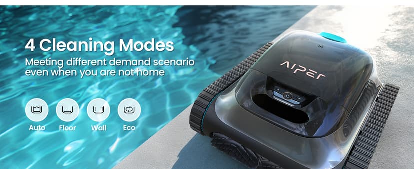 Aiper Scuba S1 Robotic Pool Cleaner – 4500GPH Suction, Wall & Waterline Cleaning, 4 Modes, Smart Wavepath Navigation, 150-Min Runtime, Pool Vacuum for Inground Pools
