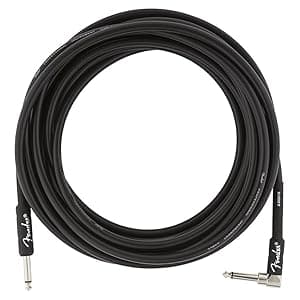 Fender Professional Series Instrument Cable, Guitar Cable 10 ft, Guitar Accessories, Stage Ready with Anti-Kinking Design, Black