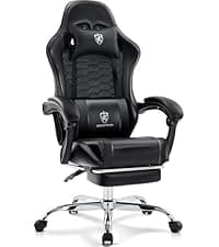 Office Chair,Ergonomic Office Desk Chair with 2D Adjustable Lumbar Support,3D Headrest,2D Arms,330LBS High Back Mesh Computer Home Office Chairs Rolling Tilting Swivel Executive Chairs Black