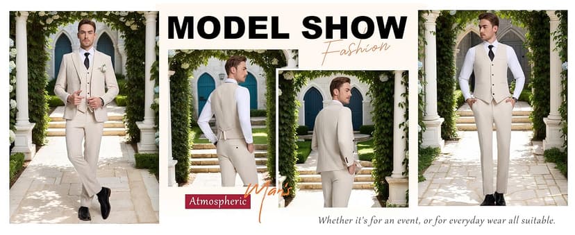 Retro Linen Mens Suit 3 Pieces Light Weight Casual Linen Summer Slim Fit Suits Tuxedo Jacket Blazer Vest Pant for Men