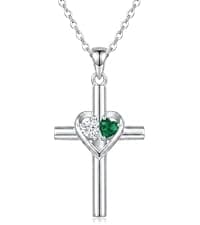 Engraved with "Always My Sisters Forever My Friend". Ideal Christmas, Birthday, Anniversary Jewelry Gifts for Sister. CRMAD Sister Necklace with Double Birthstone Jewelry Gifts for Women B0GGYWRP7M